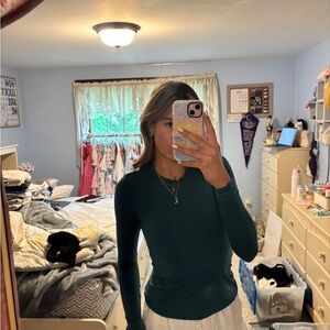 lululemon athletica Teal Long Sleeve Top
